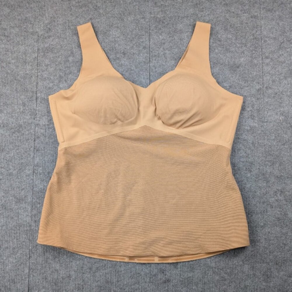 Tank Top Tummy Smoothing Tan Built In Bra